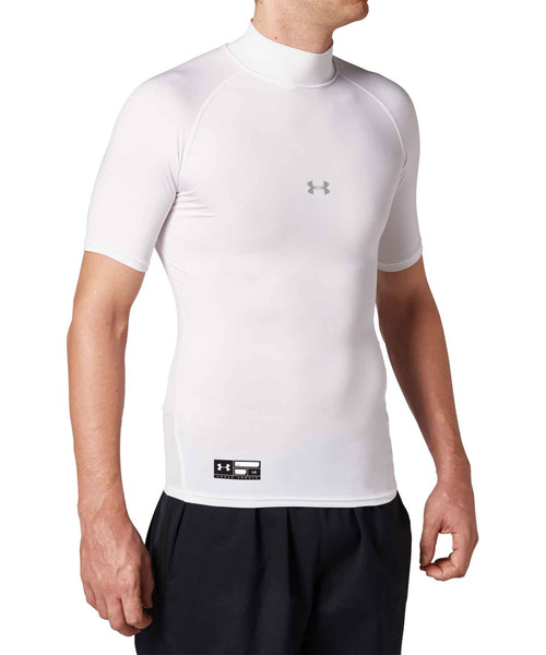 UNDER ARMOUR（アンダーアーマー）の「UAヒートギアアーマー コンプレッション ショートスリーブ モック シャツ（ベースボール/メンズ）（Tシャツ/カットソー・メンズ・ブルー/ネイビー/レッド/ホワイト/ブラック・SM/LG/MD/XXL/3XL/XL）」の2枚目の写真