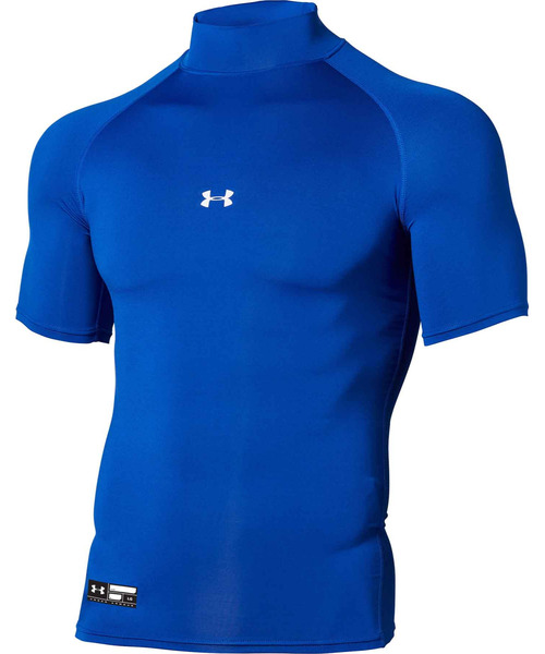 UNDER ARMOUR（アンダーアーマー）の「UAヒートギアアーマー コンプレッション ショートスリーブ モック シャツ（ベースボール/メンズ）（Tシャツ/カットソー・メンズ・ブルー/ネイビー/レッド/ホワイト/ブラック・SM/LG/MD/XXL/3XL/XL）」の9枚目の写真