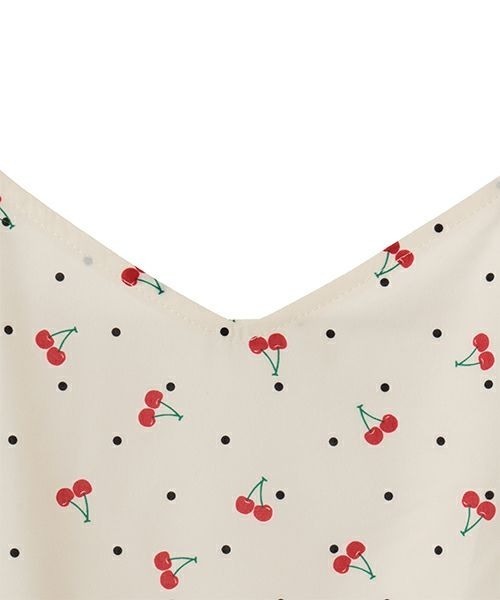 Candy Stripper（キャンディストリッパー）の「TINY CHERRY CAMISOLE ワンピース（ワンピース・レディース・オフホワイト/ブラック/ベージュ・2）」の6枚目の写真