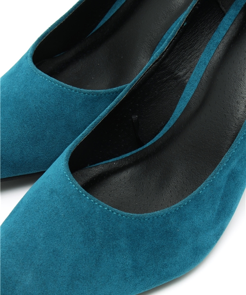AZUL by moussy(アズールバイマウジー)の「H6cmFスウェードポインテッドトゥパンプス(パンプス・レディース・グリーン/ブラック/レッド/キャメル/ネイビー・LARGE/SMALL/MEDIUM)」の11枚目の写真