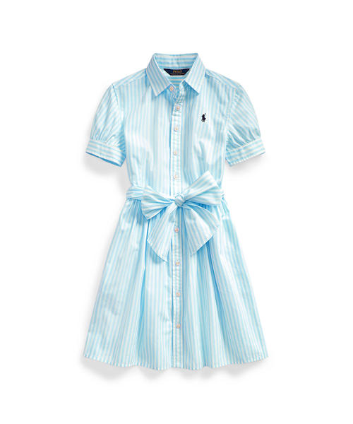 Polo Ralph Lauren Childrenswear(�|�������t���[�����`���C���h�E�F�A)�̃X�g���C�v �R�b�g�� �V���c�h���X(�����s�[�X)