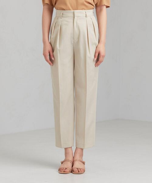 green label relaxing（グリーンレーベルリラクシング）の「[手洗い可能/エアラブルシック] ◆FM ベルトツキ テーパード パンツ（その他パンツ・レディース・コバルトブルー/ナチュラル/ベージュ/ネイビー・38/40/36/34）」の11枚目の写真
