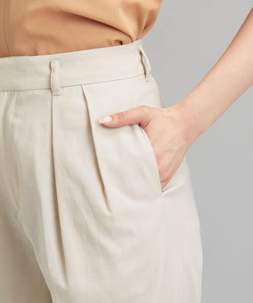 green label relaxing（グリーンレーベルリラクシング）の「[手洗い可能/エアラブルシック] ◆FM ベルトツキ テーパード パンツ（その他パンツ・レディース・コバルトブルー/ナチュラル/ベージュ/ネイビー・38/40/36/34）」の7枚目の写真