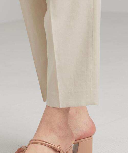 green label relaxing（グリーンレーベルリラクシング）の「[手洗い可能/エアラブルシック] ◆FM ベルトツキ テーパード パンツ（その他パンツ・レディース・コバルトブルー/ナチュラル/ベージュ/ネイビー・38/40/36/34）」の5枚目の写真