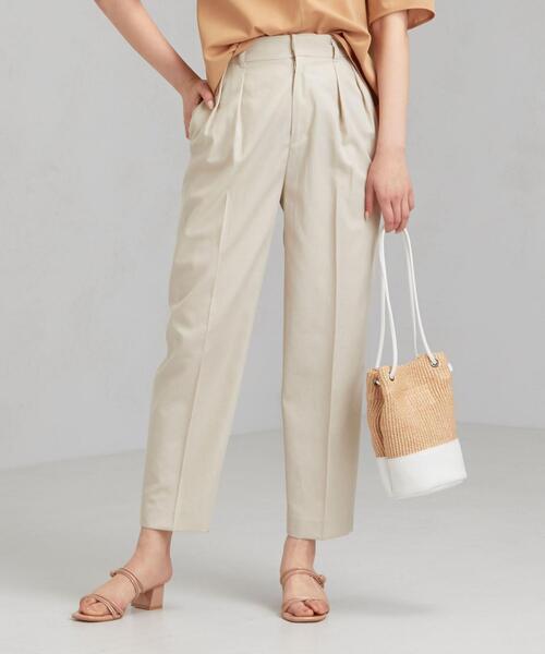 green label relaxing（グリーンレーベルリラクシング）の「[手洗い可能/エアラブルシック] ◆FM ベルトツキ テーパード パンツ（その他パンツ・レディース・コバルトブルー/ナチュラル/ベージュ/ネイビー・38/40/36/34）」の22枚目の写真