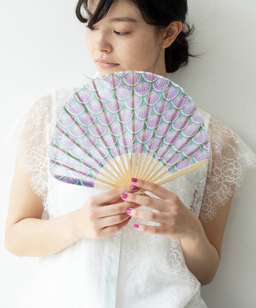 Time スリーフォータイム のファッション 扇子 うちわ Four 財布 小物 Three Four カレイド扇子 扇子 うちわ