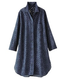 BELLUNA | オーバーレース素材シャツジャケット(その他アウター)