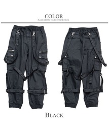 未使用 civarize サスペンダー付きコーティングカーゴパンツ