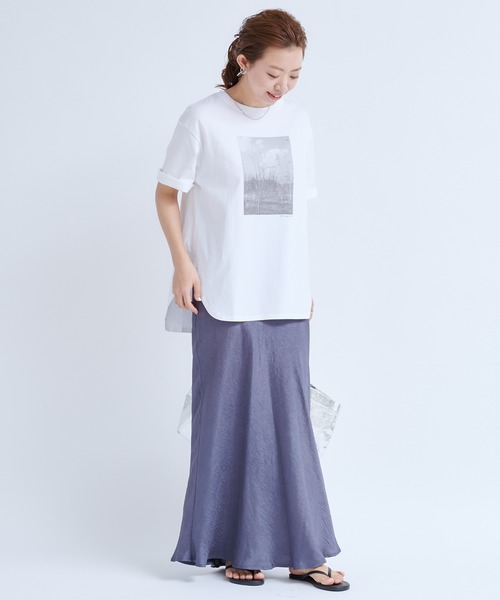 MONOEARTH(モノアース)の「【MONOEARTH/モノアース】フォトTシャツ(Tシャツ/カットソー・レディース・ホワイト・FREE)」の18枚目の写真