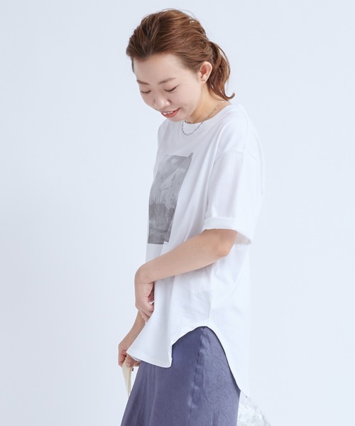 MONOEARTH(モノアース)の「【MONOEARTH/モノアース】フォトTシャツ(Tシャツ/カットソー・レディース・ホワイト・FREE)」の17枚目の写真