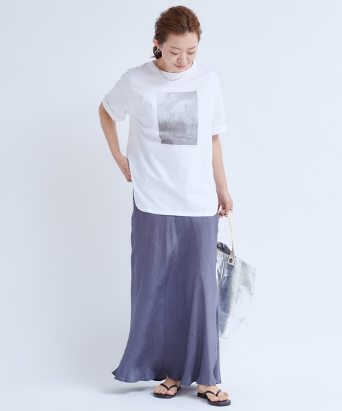 MONOEARTH(モノアース)の「【MONOEARTH/モノアース】フォトTシャツ(Tシャツ/カットソー・レディース・ホワイト・FREE)」の16枚目の写真