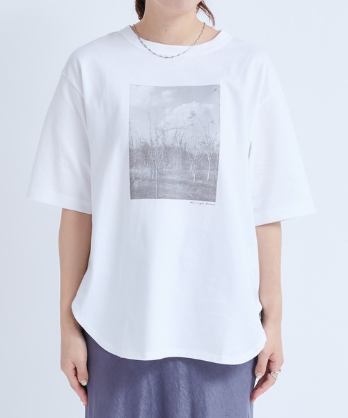 MONOEARTH(モノアース)の「【MONOEARTH/モノアース】フォトTシャツ(Tシャツ/カットソー・レディース・ホワイト・FREE)」の11枚目の写真