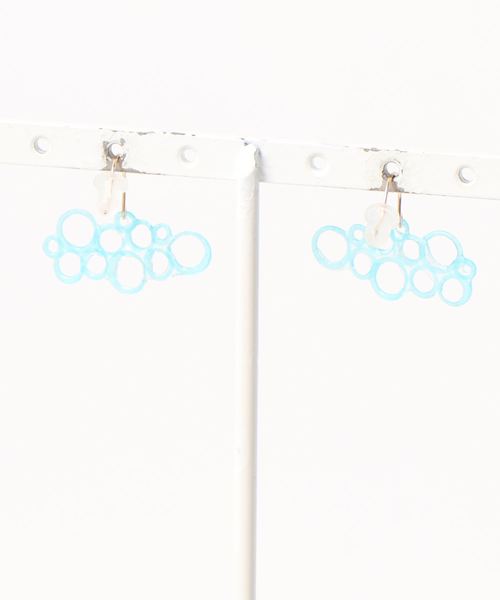 tone(トーン)の「【PAPER ART WORKS】bubble(ピアス(両耳用)・レディース・アクア・FREE)」の2枚目の写真