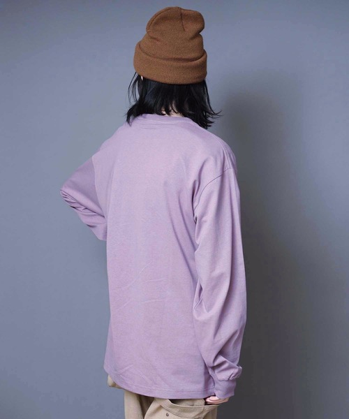 BEN DAVIS(ベンデイビス)の「【BEN DAVIS/ベンデイビス】ポケットロンT 0780036 しっかりとした肉厚生地 人気定番アイテムのロンTバージョン ユニセックス(Tシャツ/カットソー・メンズ・ホワイト/ブラック/ダークグリーン/ベージュ/カーキ/ダークパープル/ブラウン系その他/パープル/ダークブルー/ライトパープル/オリーブ/ピンク/オレンジ系その他・SMALL/MEDIUM/LARGE/X-LARGE)」の15枚目の写真