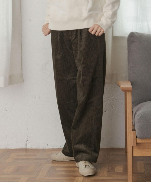 FORK&SPOON（フォークアンドスプーン）の「FORK&SPOON　コーデュロイパンツ∴（その他パンツ・レディース・ブラウン/アイボリー/グレー系その他・1/2）」の11枚目の写真
