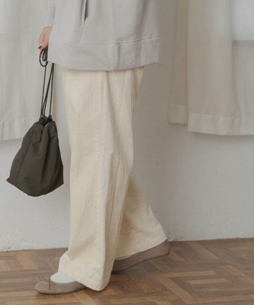 FORK&SPOON（フォークアンドスプーン）の「FORK&SPOON　コーデュロイパンツ∴（その他パンツ・レディース・ブラウン/アイボリー/グレー系その他・1/2）」の12枚目の写真