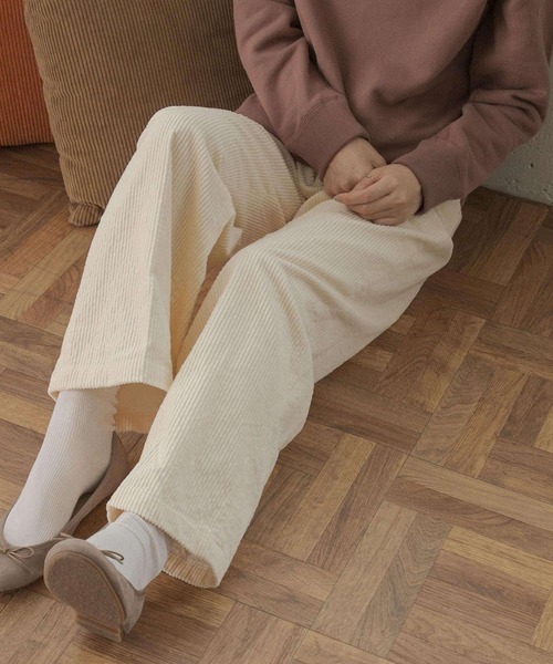 FORK&SPOON（フォークアンドスプーン）の「FORK&SPOON　コーデュロイパンツ∴（その他パンツ・レディース・ブラウン/アイボリー/グレー系その他・1/2）」の15枚目の写真