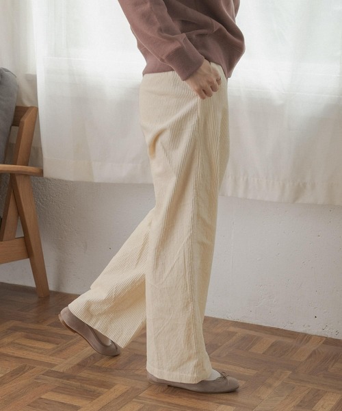 FORK&SPOON（フォークアンドスプーン）の「FORK&SPOON　コーデュロイパンツ∴（その他パンツ・レディース・ブラウン/アイボリー/グレー系その他・1/2）」の20枚目の写真