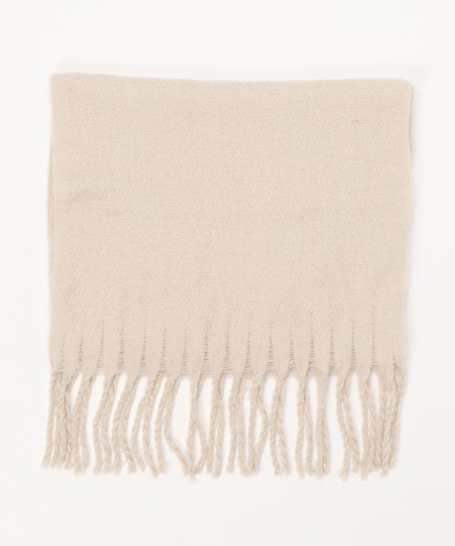 apres jour（アプレジュール）の「ふわふわフリンジマフラー【ZOZOTOWN限定アイテム】（マフラー・レディース・アイボリー/モカ/ライトベージュ/グレイッシュベージュ・ﾌﾘ-）」の14枚目の写真