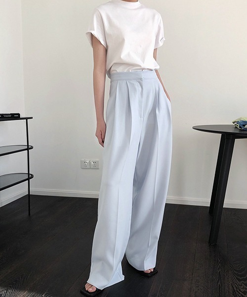 chuclla Center crease wide pants チュクラ Center crease wide pants sb-4 chw1424-ファッション通販サイト