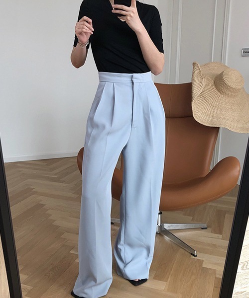 Center crease wide pants sb-4 chw1424-ファッション通販サイト