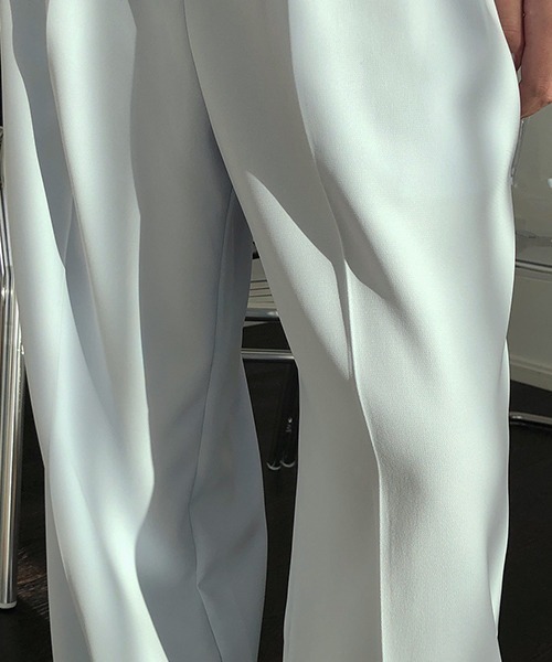 chuclla（チュクラ）の「Center crease wide pants sb-4 chw1424（スラックス・レディース・ライトブルー/ブラック・M/L/S）」の16枚目の写真
