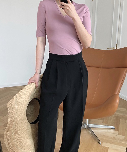 Center crease wide pants sb-4 chw1424-ファッション通販サイト