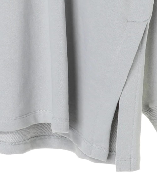 AMERICAN HOLIC（アメリカンホリック）の「ハーフZIP裏毛サイドスリットチュニック ＊（スウェット・レディース・オフホワイト/ライトグレー/チャコールグレー/ライトベージュ・FREE）」の19枚目の写真