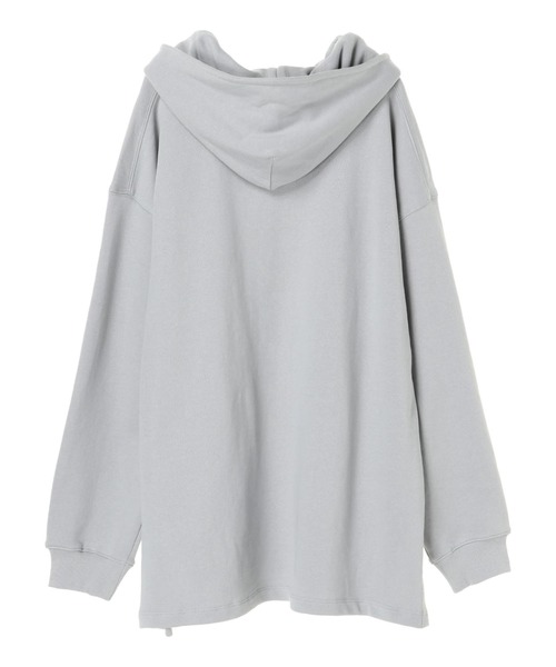 AMERICAN HOLIC（アメリカンホリック）の「ハーフZIP裏毛サイドスリットチュニック ＊（スウェット・レディース・オフホワイト/ライトグレー/チャコールグレー/ライトベージュ・FREE）」の16枚目の写真