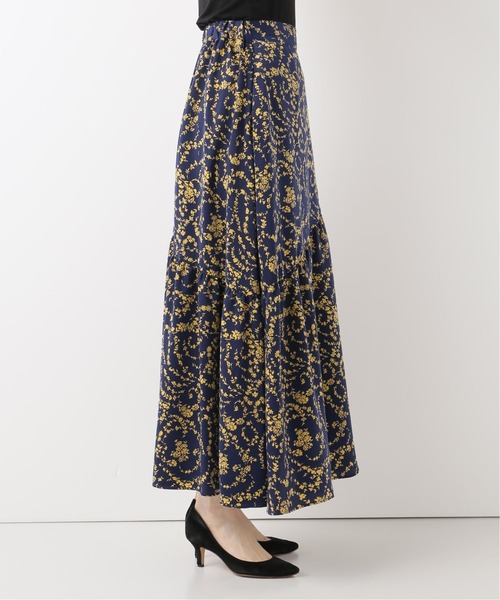 Bonum(ボナム)の「ヘムフレアマルチフラワースカート(スカート・レディース・ブラック/ネイビー/ピンク・FREE)」の21枚目の写真