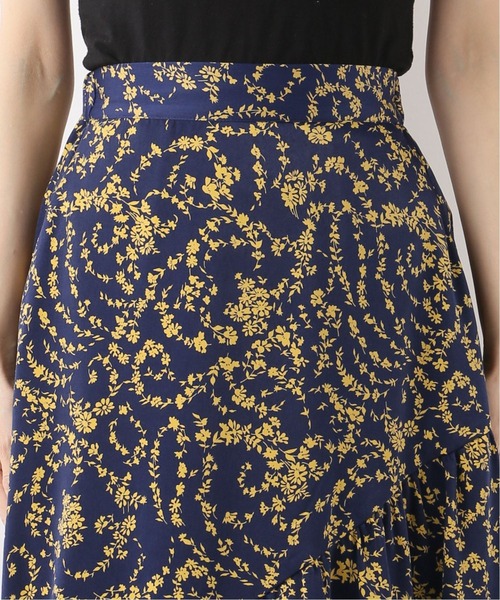 Bonum(ボナム)の「ヘムフレアマルチフラワースカート(スカート・レディース・ブラック/ネイビー/ピンク・FREE)」の22枚目の写真