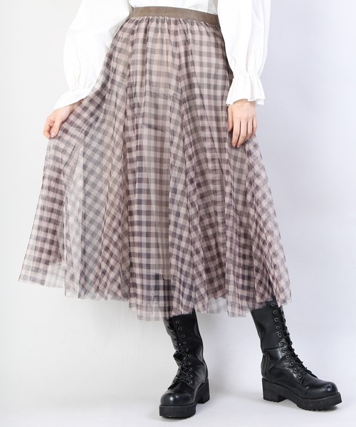 セール Wc ギンガムチェックチュールスカート スカート Wc ダブル シー のファッション通販 Zozotown