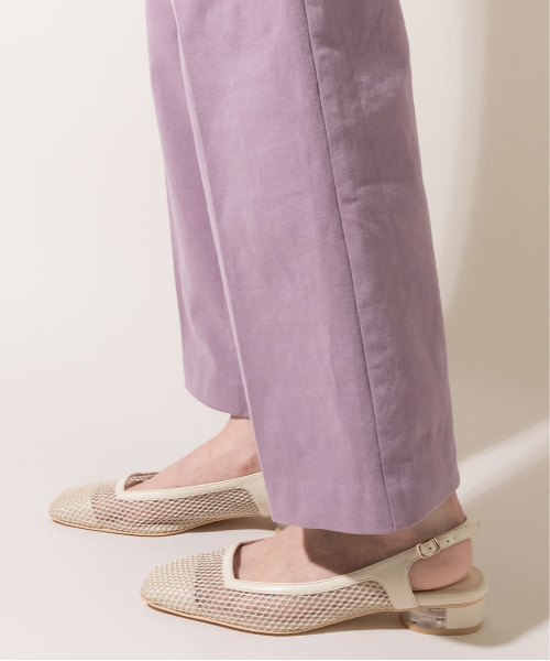 RANDA（ランダ）の「ネットメッシュバックベルトパンプス（パンプス・レディース・ブラック/アイボリー/ダークベージュ・LL/M/L/S）」の9枚目の写真