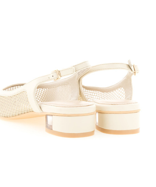 RANDA（ランダ）の「ネットメッシュバックベルトパンプス（パンプス・レディース・ブラック/アイボリー/ダークベージュ・LL/M/L/S）」の11枚目の写真