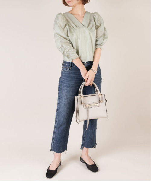 RANDA（ランダ）の「ネットメッシュバックベルトパンプス（パンプス・レディース・ブラック/アイボリー/ダークベージュ・LL/M/L/S）」の15枚目の写真