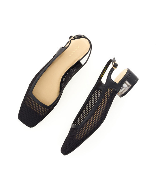 RANDA（ランダ）の「ネットメッシュバックベルトパンプス（パンプス・レディース・ブラック/アイボリー/ダークベージュ・LL/M/L/S）」の18枚目の写真