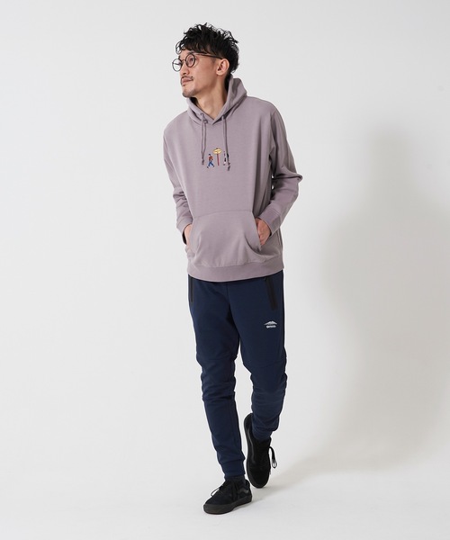 OUTDOOR PRODUCTS（アウトドアプロダクツ）の「【OUTDOOR PRODUCTS】防シワポンチ刺繍プルＰＫ パーカー　ワンポイント刺繍（パーカー・メンズ・カーキ/パープル/ブラック/アイボリー・X-LARGE/LARGE/MEDIUM）」の11枚目の写真