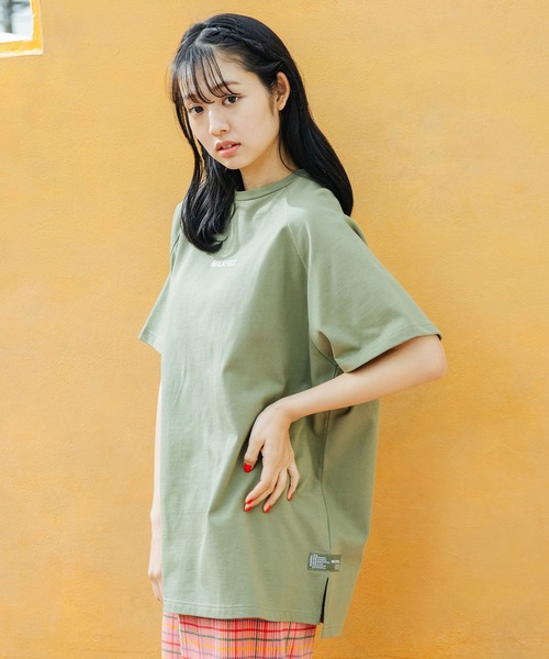 MILKFED.（ミルクフェド）の「RAGLAN BIG TUNIC（チュニック・レディース・ブラック/ベージュ/ライトグリーン/レッド/ネイビー・ONE SIZE）」の15枚目の写真