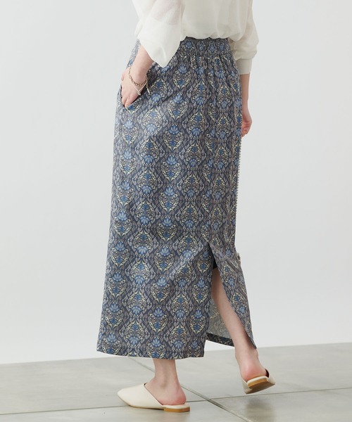 COLONY 2139（コロニートゥーワンスリーナイン）の「ダマスク柄ハイウエストタイトスカート（スカート・レディース・ミント/チャコールグレー・FREE）」の13枚目の写真