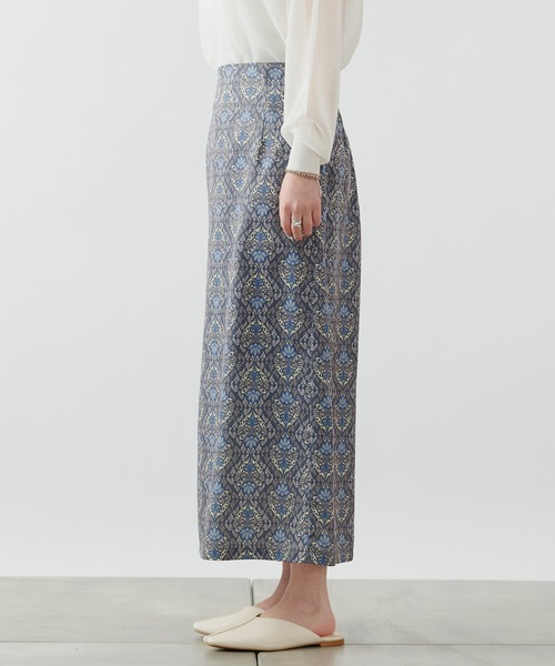 COLONY 2139（コロニートゥーワンスリーナイン）の「ダマスク柄ハイウエストタイトスカート（スカート・レディース・ミント/チャコールグレー・FREE）」の5枚目の写真