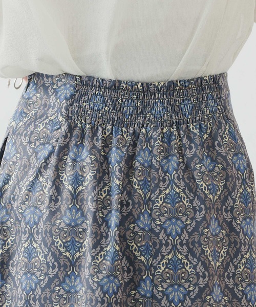 COLONY 2139（コロニートゥーワンスリーナイン）の「ダマスク柄ハイウエストタイトスカート（スカート・レディース・ミント/チャコールグレー・FREE）」の12枚目の写真