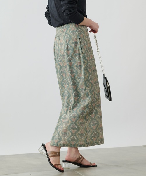 COLONY 2139（コロニートゥーワンスリーナイン）の「ダマスク柄ハイウエストタイトスカート（スカート・レディース・ミント/チャコールグレー・FREE）」の14枚目の写真