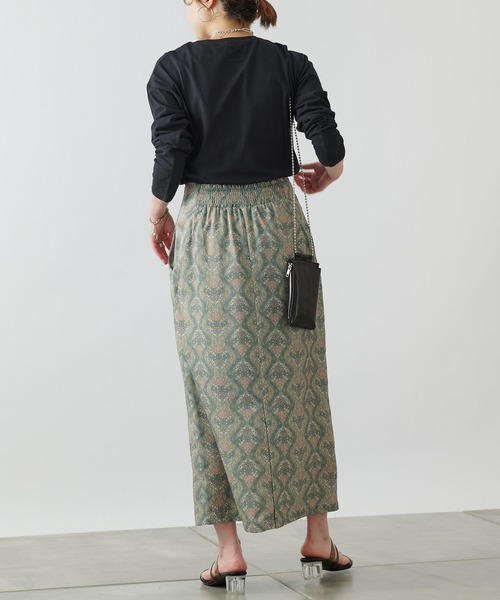 COLONY 2139（コロニートゥーワンスリーナイン）の「ダマスク柄ハイウエストタイトスカート（スカート・レディース・ミント/チャコールグレー・FREE）」の15枚目の写真