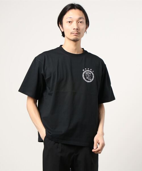 ☆23SS☆【Bad Blue】☆Logo Crop Te.e☆Tシャツ☆ Men's Oversized T-shirt with Diesel Lies logo | Blue | Diesel