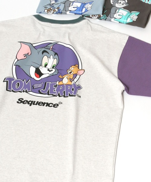 Tom&Jerry(トムアンドジェリー)の「Tom&Jerry/ トムとジェリー コミック イラスト サークルロゴ ワンポイント バックプリントTシャツ(Tシャツ/カットソー・レディース・ホワイト系その他/ブラック系その他/グレー系その他/ベージュ系その他/ホワイト系その他2/ブラック系その他2/パープル系その他/ホワイト系その他3/ホワイト系その他4/グレー系その他2/ホワイト系その他5/ブラック系その他3/パープル系その他2/ホワイト/ホワイト系/チャコールグレー/サックスブルー/ホワイト系1/ホワイト系その他6/ベージュ系その他2/ホワイト系その他7/ライトブルー・M/L)」の11枚目の写真
