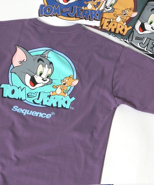 Tom&Jerry(トムアンドジェリー)の「Tom&Jerry/ トムとジェリー コミック イラスト サークルロゴ ワンポイント バックプリントTシャツ(Tシャツ/カットソー・レディース・ホワイト系その他/ブラック系その他/グレー系その他/ベージュ系その他/ホワイト系その他2/ブラック系その他2/パープル系その他/ホワイト系その他3/ホワイト系その他4/グレー系その他2/ホワイト系その他5/ブラック系その他3/パープル系その他2/ホワイト/ホワイト系/チャコールグレー/サックスブルー/ホワイト系1/ホワイト系その他6/ベージュ系その他2/ホワイト系その他7/ライトブルー・M/L)」の21枚目の写真