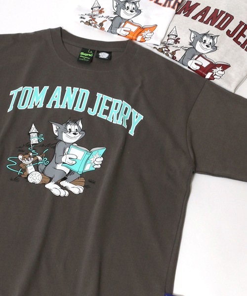 Tom&Jerry(トムアンドジェリー)の「Tom&Jerry/ トムとジェリー コミック イラスト サークルロゴ ワンポイント バックプリントTシャツ(Tシャツ/カットソー・レディース・ホワイト系その他/ブラック系その他/グレー系その他/ベージュ系その他/ホワイト系その他2/ブラック系その他2/パープル系その他/ホワイト系その他3/ホワイト系その他4/グレー系その他2/ホワイト系その他5/ブラック系その他3/パープル系その他2/ホワイト/ホワイト系/チャコールグレー/サックスブルー/ホワイト系1/ホワイト系その他6/ベージュ系その他2/ホワイト系その他7/ライトブルー・M/L)」の14枚目の写真