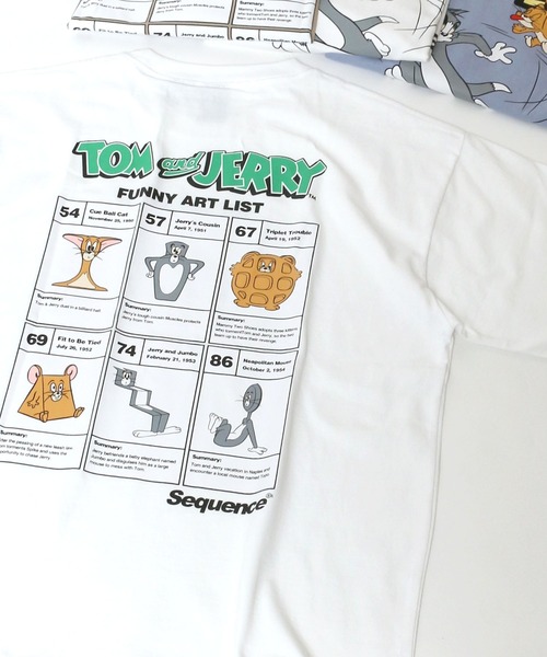 Tom&Jerry(トムアンドジェリー)の「Tom&Jerry/ トムとジェリー コミック イラスト サークルロゴ ワンポイント バックプリントTシャツ(Tシャツ/カットソー・レディース・ホワイト系その他/ブラック系その他/グレー系その他/ベージュ系その他/ホワイト系その他2/ブラック系その他2/パープル系その他/ホワイト系その他3/ホワイト系その他4/グレー系その他2/ホワイト系その他5/ブラック系その他3/パープル系その他2/ホワイト/ホワイト系/チャコールグレー/サックスブルー/ホワイト系1/ホワイト系その他6/ベージュ系その他2/ホワイト系その他7/ライトブルー・M/L)」の9枚目の写真