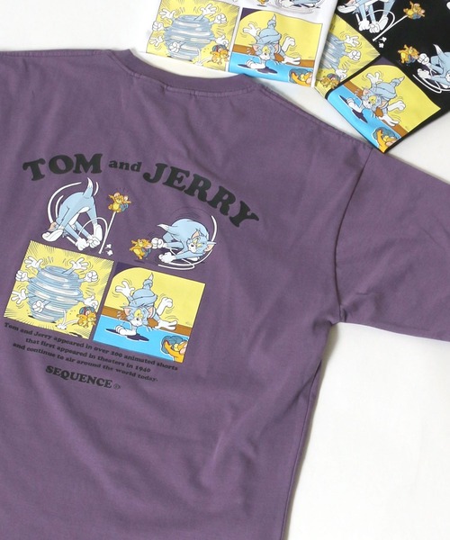 Tom&Jerry(トムアンドジェリー)の「Tom&Jerry/ トムとジェリー コミック イラスト サークルロゴ ワンポイント バックプリントTシャツ(Tシャツ/カットソー・レディース・ホワイト系その他/ブラック系その他/グレー系その他/ベージュ系その他/ホワイト系その他2/ブラック系その他2/パープル系その他/ホワイト系その他3/ホワイト系その他4/グレー系その他2/ホワイト系その他5/ブラック系その他3/パープル系その他2/ホワイト/ホワイト系/チャコールグレー/サックスブルー/ホワイト系1/ホワイト系その他6/ベージュ系その他2/ホワイト系その他7/ライトブルー・M/L)」の22枚目の写真
