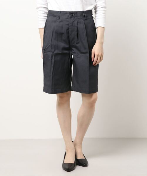 tone（トーン）の「【UNIVERSAL OVERALL COMPANY】PLEATED FRONT SHOT(UN)（その他パンツ・レディース・チャコールグレー/ブラック/ネイビー・36/34/32/30）」の6枚目の写真